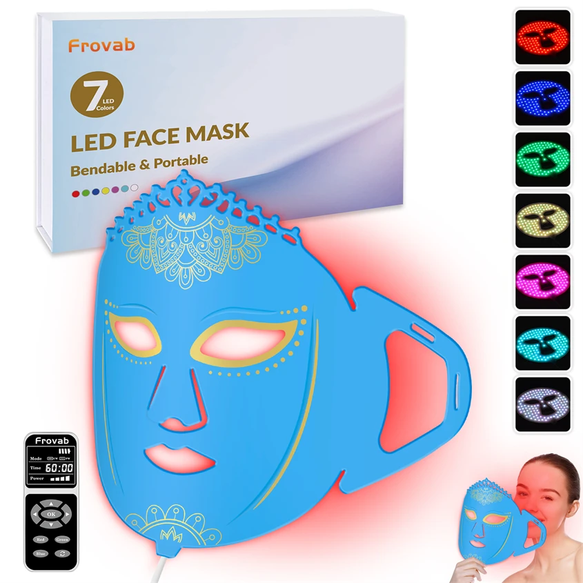 LED Facial Mask Mask Phototherapy Facial LED Wrinkles LED Mask for Face Professional Mask Light Therapy Device for Anti Aging