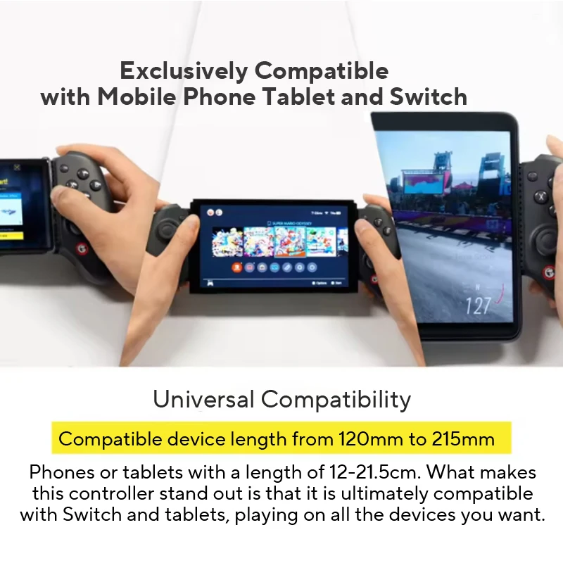 GameSir G8 Plus G8+ Bluetooth Gamepad Mobile Controller with Hall Effect Joystick For NS PC Android Phone Cloud Gaming Custom image 3