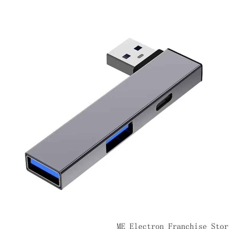 USB3.0, USB2.0port USB 타입 C+2USB 어댑터 USB 스플리터 5GBPS USB C 데이터 포트 480MBPS USB2.0