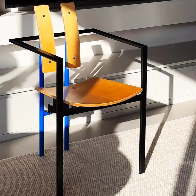 Medieval Coffee Shop Designer Light Luxury High-end Dining Table Chair