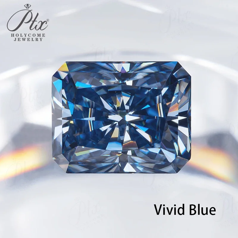 100% Moissanit-Diamant, Radiant-Schliff, 0,3-10 Karat, DIY-Ring, Halskette, Ohrringe, Hauptmaterialien, Großhandel, Perlen in Primärfarben – Detail 32