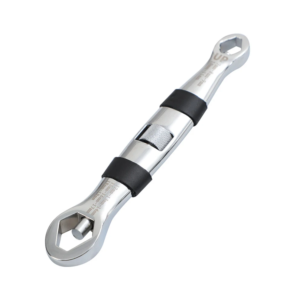 

23-in-1 High Carbon Steel Wrench Spanner Multi-function Black Nut Adjustable Telescopic Double Head Screw Compatibility Hand