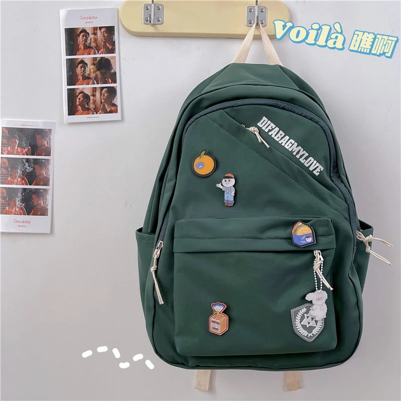 Japanese Style Backpacks Women School Girls Harajuku Sweet Ulzzang Large Capacity Portable All-match Office Laptop Book Ins Chic