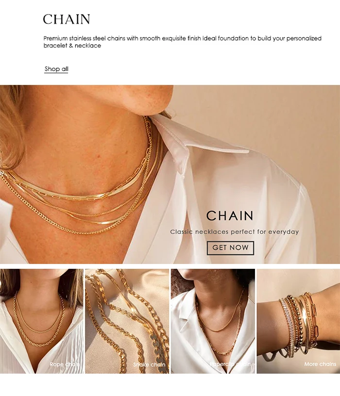 EMANCO Customized Stainless Steel Name Necklace Custom Personalized Letter Choker Necklace Pendant Nameplate Gift Dropshipping