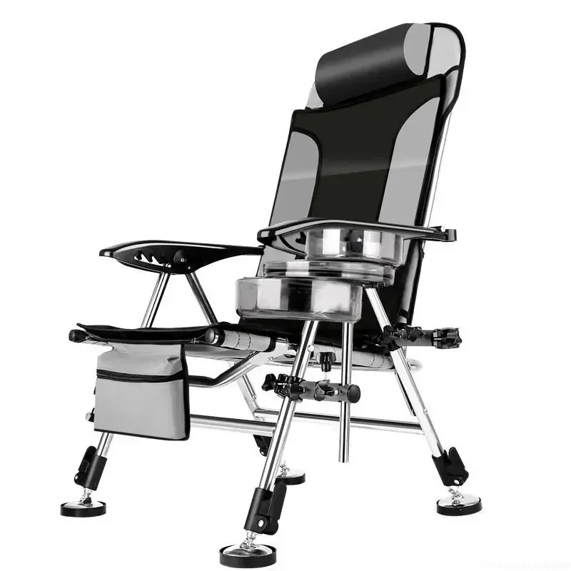 Fishing Chair Beach Chair Outdoor Foldable Chair Recliner Portable Multifunction Fishing Applicable to All Terrain