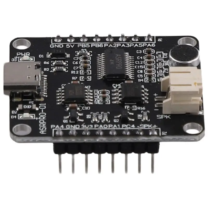 A02M-ASR-PRO Development Board 4M Flash Memory Voice Recognition Module Development Board (Pin Header Already Welded)
