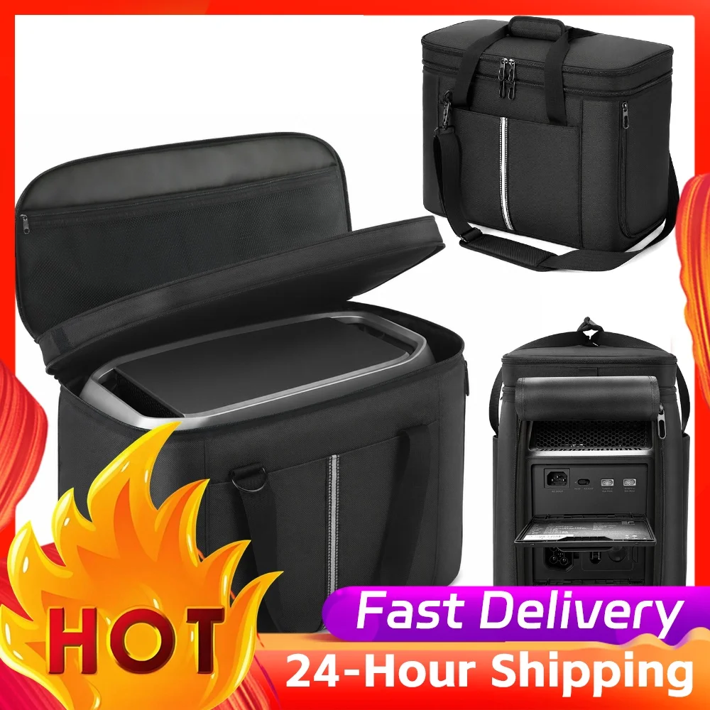 Waterproof Power Station Carry Bag Fit for Ecoflow Delta 3 Max Plus/Delta 3 Max Protective Travel Case for Road Trip & Emergency