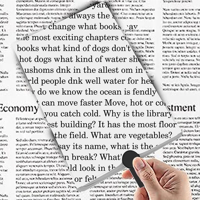 Precisionn Magnifying Glass Adjustable Neck Wear Magnifier Square Detachable Handheld Book Page Reading Magnifier For Seniors