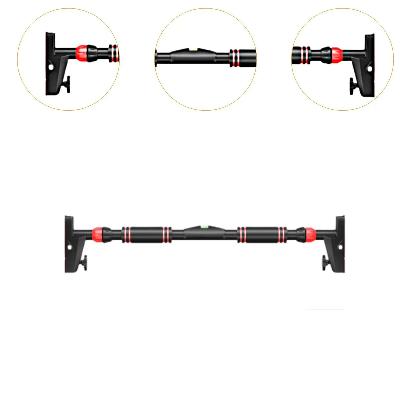 Pull up Bar Adjustable Chin up Bar Anti Slip Strength Training Door Horizontal Bar Body Workout Bar for Fitness Indoor