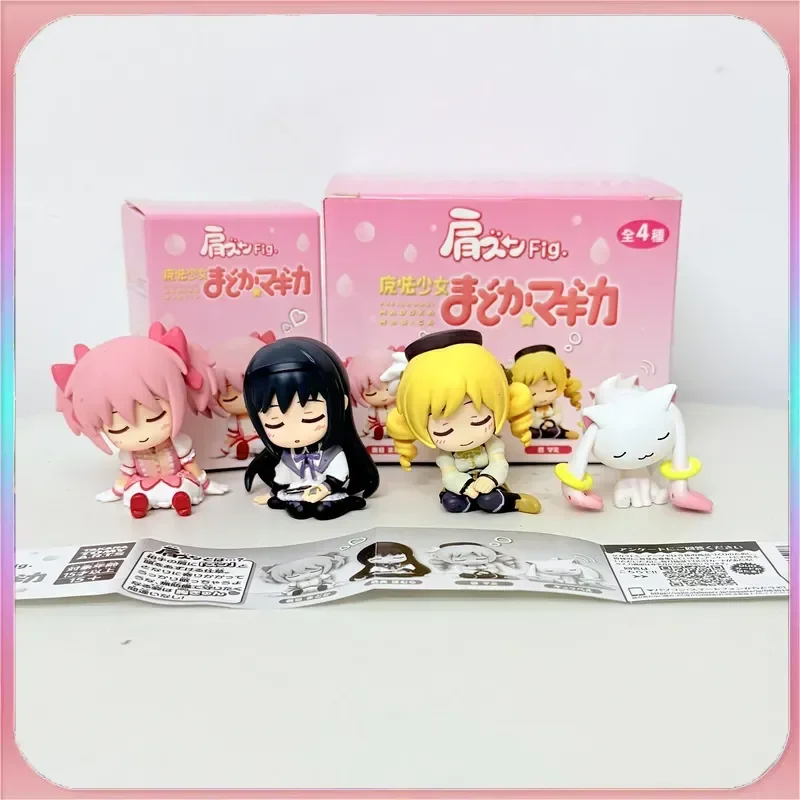 In-Stock Anime Girl Figurine With Small Round Shoulder Shoulder-To-Shoulder Blind Box Model Toy Cute Desktop Decor Festival Gift