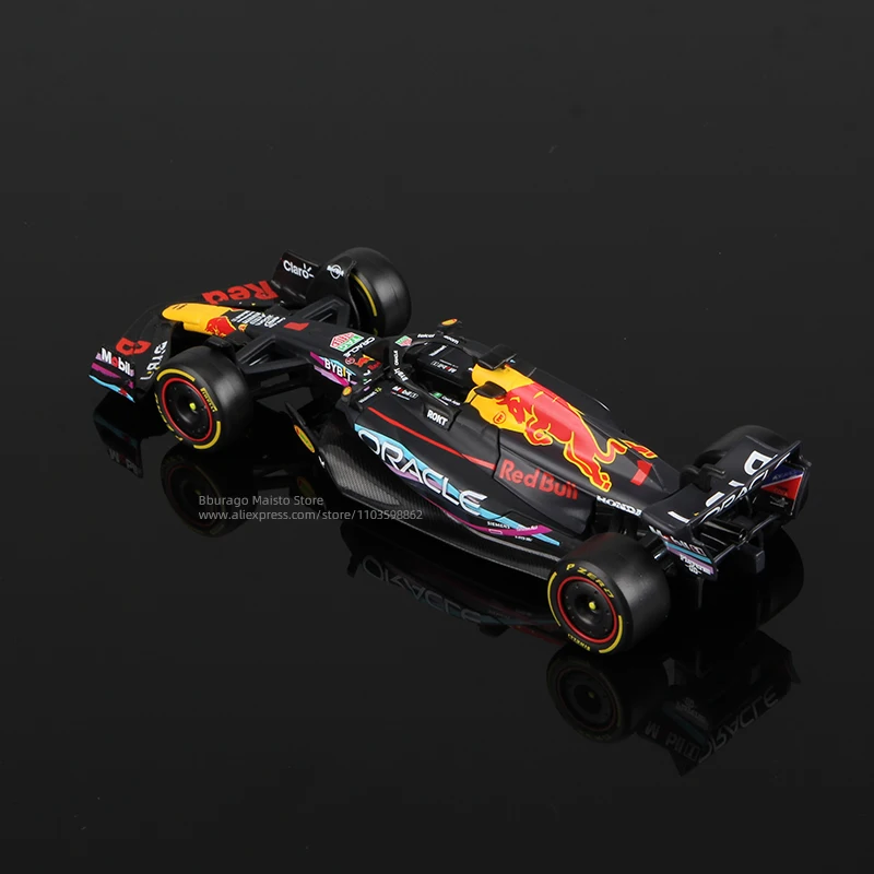 Bburago F1 RedBull Miami RB19 2023 Racing Alloy Car Model  #1 Max Verstappen Formula one Die Cast Vehicles Toys