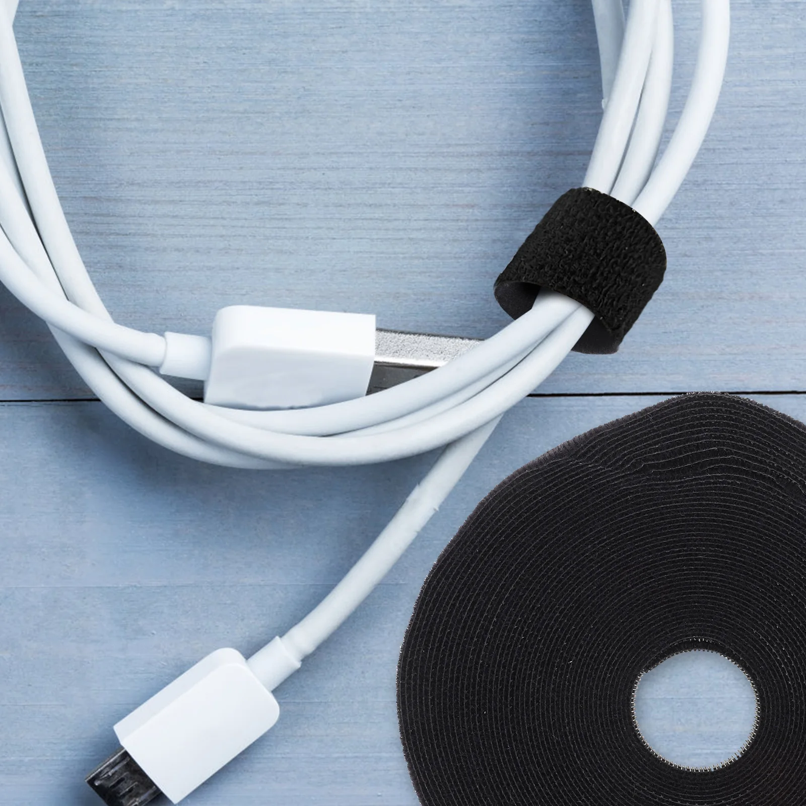 

1 Roll Self Adhesive Hook Loop Tape Heavy Duty Cable Tie Strip For Home Office Organization Sewing Supply Fixing Mounting Clip