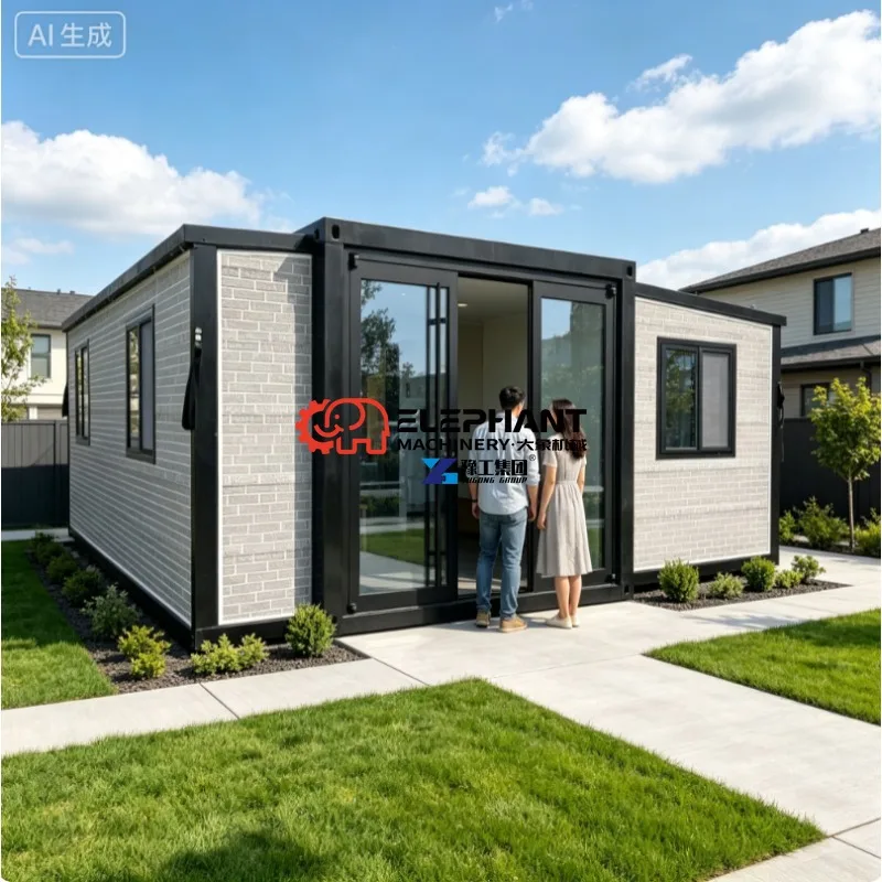 Generic Prefabricated House to Live in Mobile with Doors and Windows Kitchen Cabinet Sink Outlets & Light Switches (19 x 20FT)