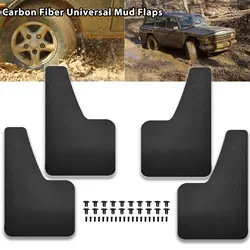 4pcs Mudguards Carbon Fiber Effect Front Rear Set Universal Mud Flaps Splash Guards Mudflaps Car Auto Van SUV Pickup Accessories