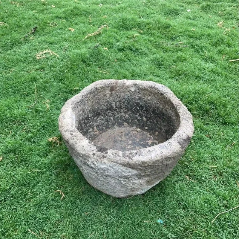 Antique granite stone trough for multi-functional home office hotel decoration