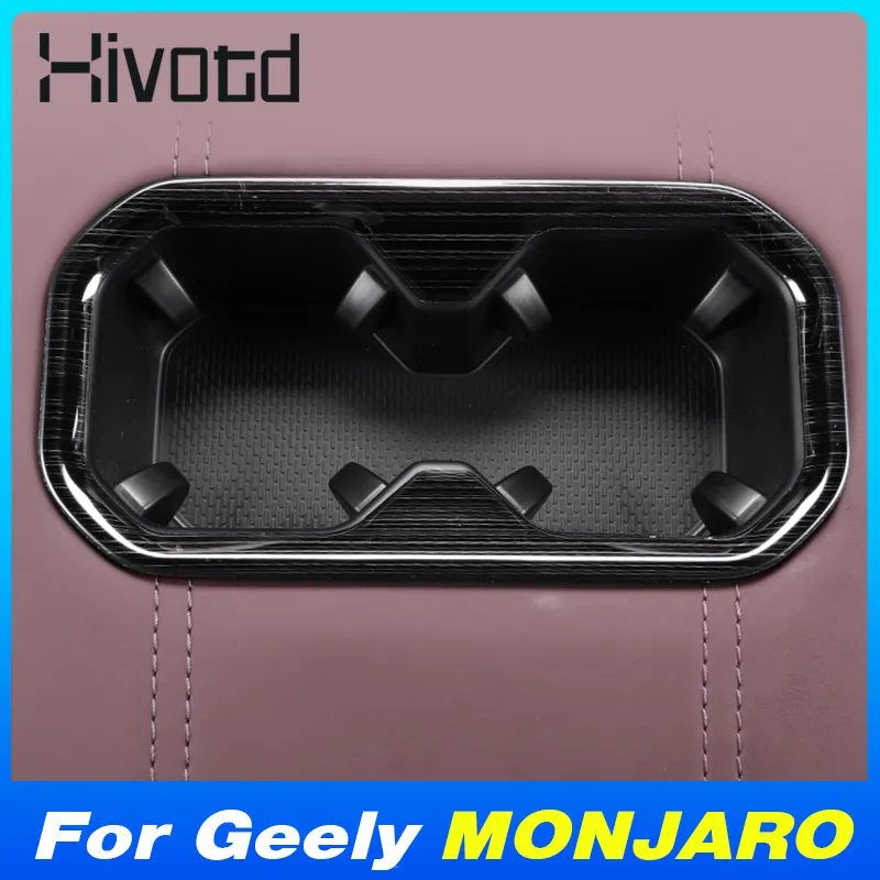 Car Storage Box Cup Holder Usb Charger Trim Frame For Geely MONJARO KX11 Manjaro 2023 2024 Interior Modification Accessories