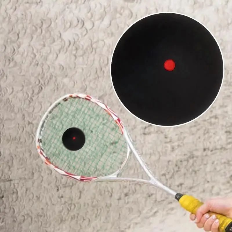 Palline da Squash sportive Single Yellow Dot gomma morbida sport Competition palla da Squash racchetta portatile attrezzatura da Squash per facile