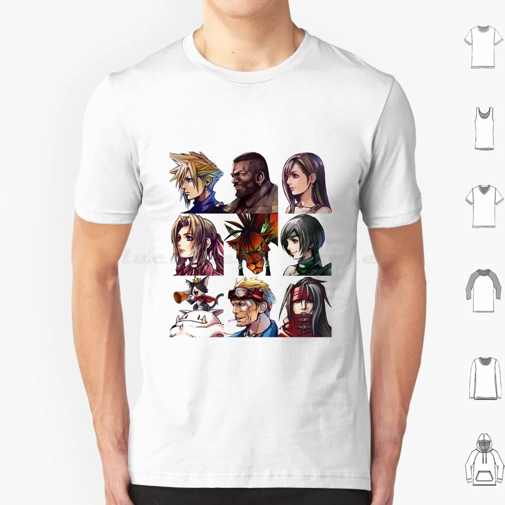 Final Fantasy Character T Shirt Cotton Men Women DIY Print Final Fantasy Final Fantasy 7 Final Fantasy Vii Fantasy Final