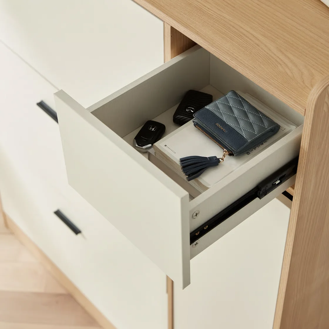 Modern Light Luxury Living Room Furniture High Density Board Cabinet Shoes Storage Shoe Cabinet