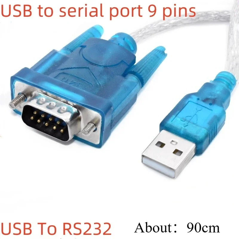 

1PCS USB to serial port 9-pin, to RS232 nine-pin serial cable Data cable COM port HL-340 chip converter