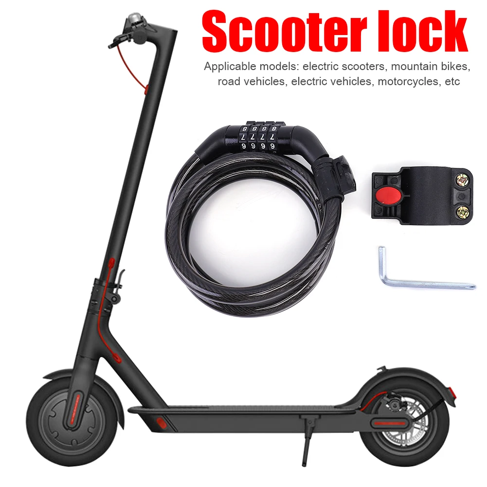 

Steel Cable Lock Cycling Accessories Password Locks for Mountain Road Bike Electric Scooter Lock