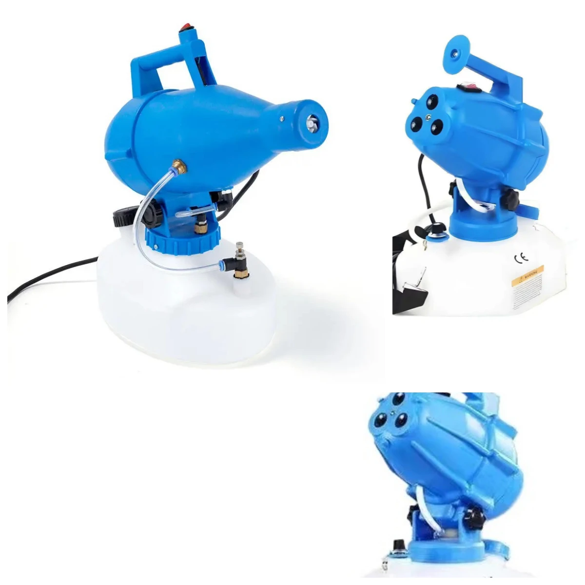 Electric ULV Portable Fogger Sprayer Machine Atomizer Mist Cold 32.8ft Spraying for Hotel School 4.5L(1.2 Gallon) EU 220V