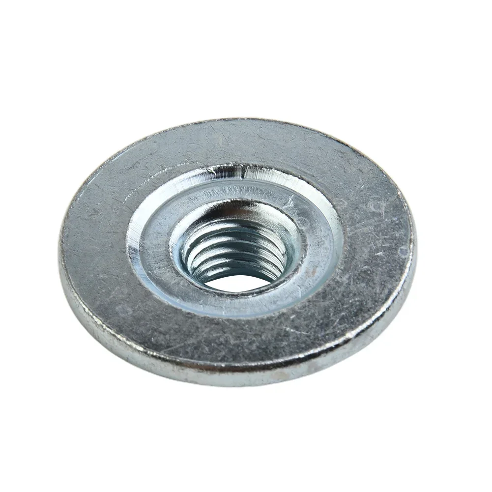 1pc Angle Grinder Disc Quick-Change Locking Flange Nut Quick Release Silver Hexagon Fit For 125/150/180/230 Angle-Grinder