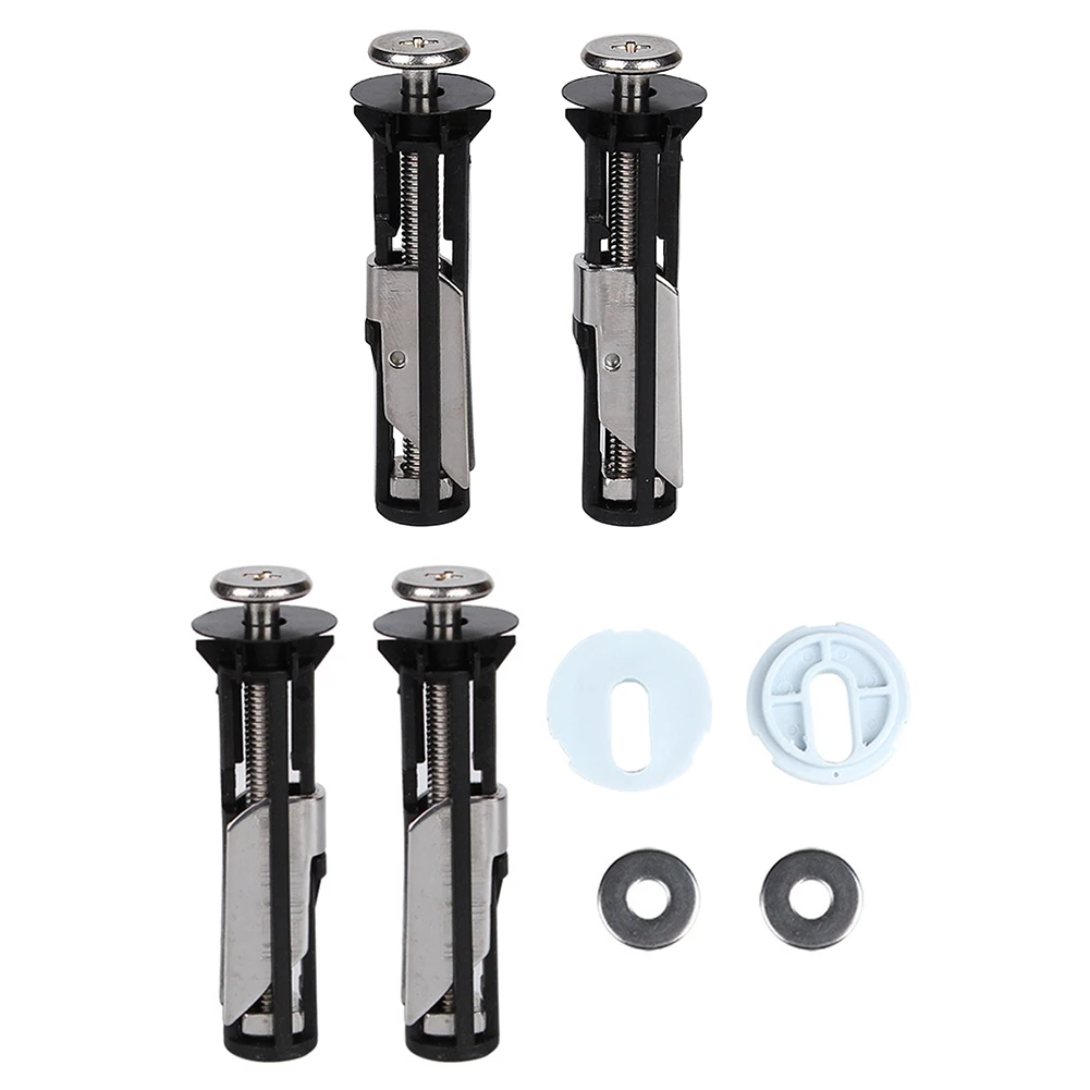 

2pcs Heavy Duty Toilet Seat Fastener Bolt Kit Stainless Steel Universal Toilet Seat Bolts Retractable Toilet Cover Bolt Kit