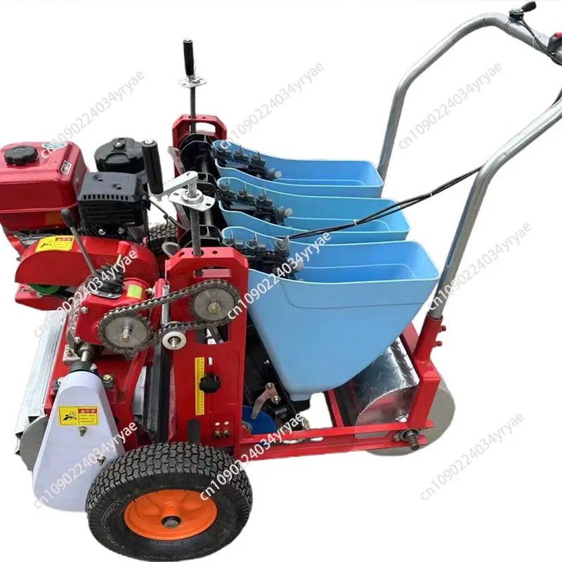 Hand Push Garlic Planter  Garlic Planting Machine Electric Garlic Planter Tractor Traction Planter Agricultural