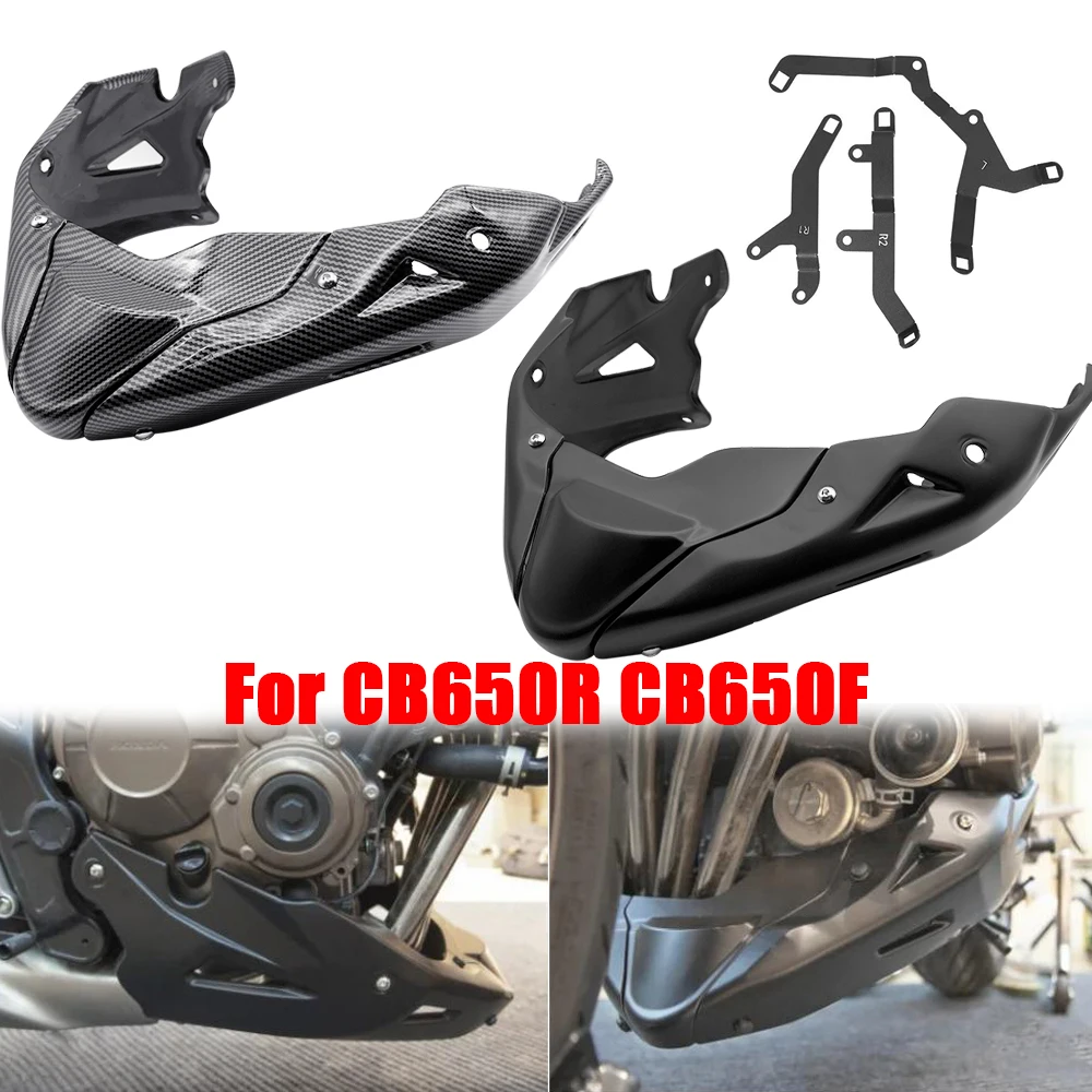 Carenado inferior para motocicleta, accesorio protector para chasis del motor, para Honda CB650R, CB650F, CB650FE, años 2014 a 2