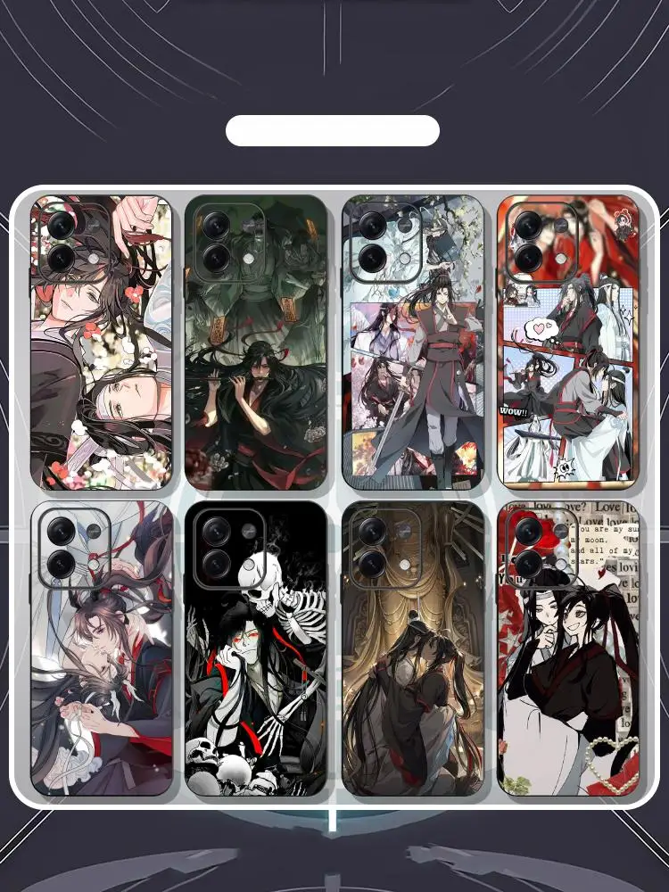 Wei wuxian x lan wangji крутой человек чехол для телефона для Redmi Note 14 13 12 11 Pro Plus S 5G 14C A3 мягкий черный чехол для телефона
