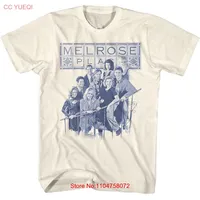 Melrose Place Group Shot And Tiles Natural Adult  T Shirt vintage Washed streetwear Slightly Stylish designer clothes
