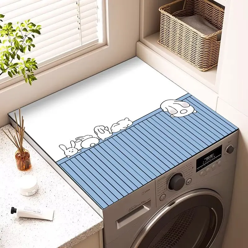 Water absorption, quick drying,oil-proof single and double door refrigerator cover,dust cover,cover towel,non-slip thickened pad