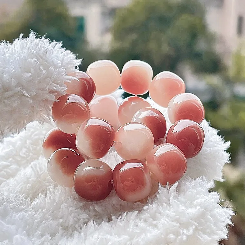 Purple Bodhi Root Bracelet Rare Student Finger Toy Buddha Beads Prayer Healing Spirit Purification Summer Fashion Jewelry