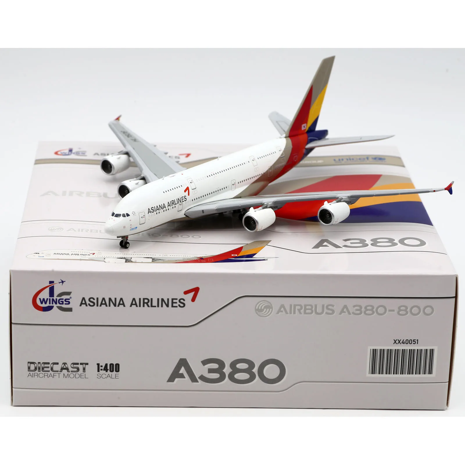 

XX40051 Alloy Collectible Plane Gift JC Wings 1:400 Asiana Airlines "StarAlliance" AIRBUS A380 Diecast Aircraft Jet Model HL7626