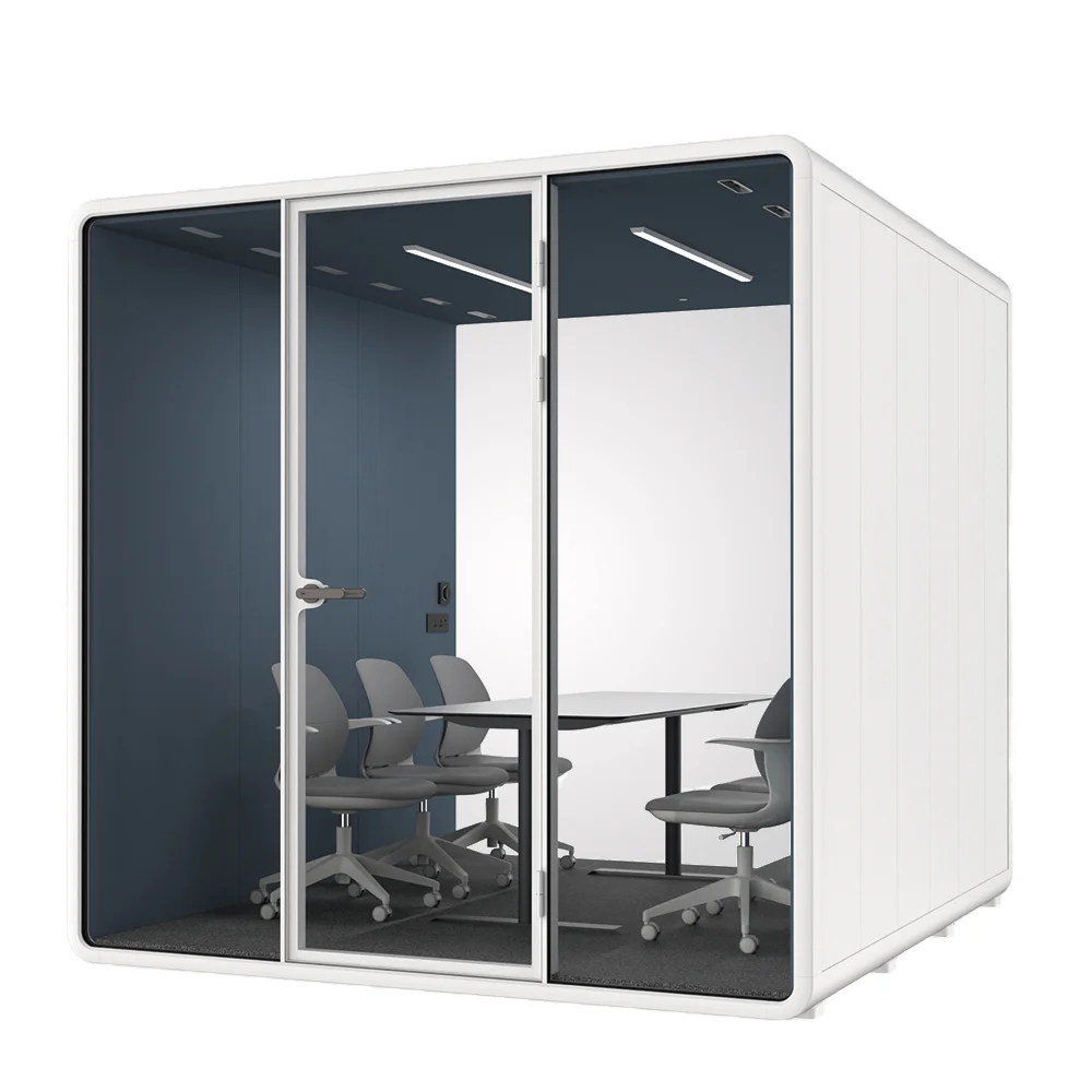 Telephone Booth Office Pod Acoustic Cabin Meeting Pod Mobile soundproof room Silent Booth for Workplace Privacy Indoor