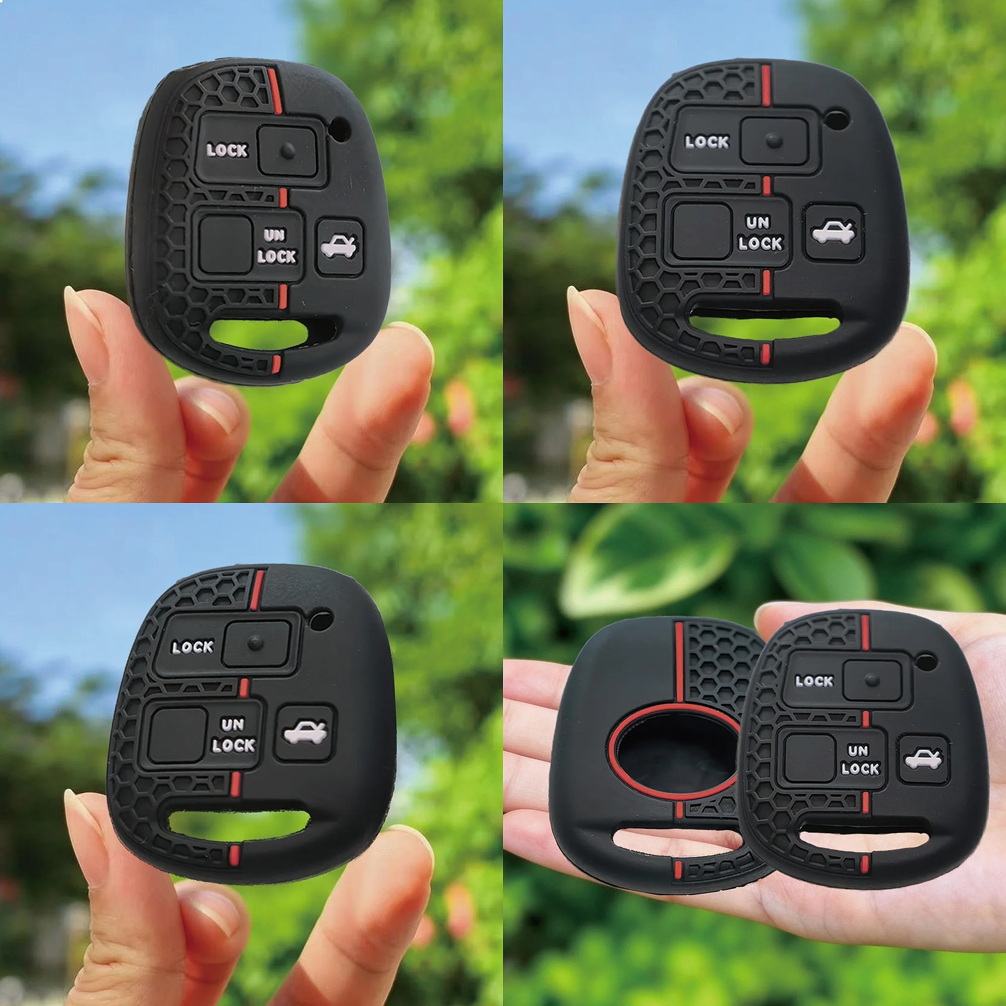 Silicone Car Key Fob Cover For Lexus RX330 IS200 Toyota RAV4 Land Cruiser 120 Prado Corolla Avensis Yaris Camry