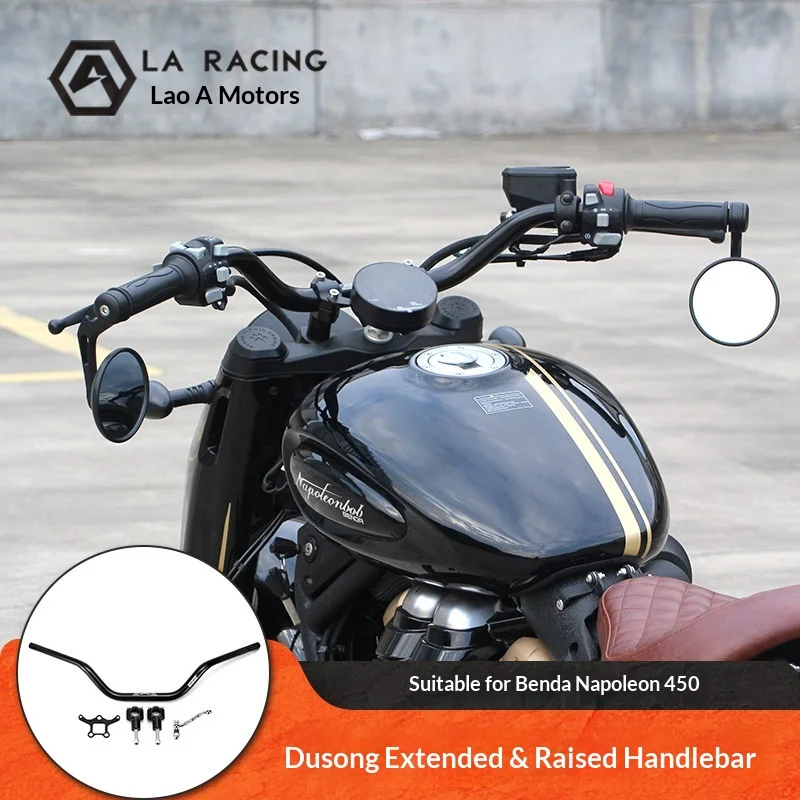 【Premium】For Benda Napoleon 450 motorcycles, modified with raised and rearward comfortable handlebar installation, non-destructi