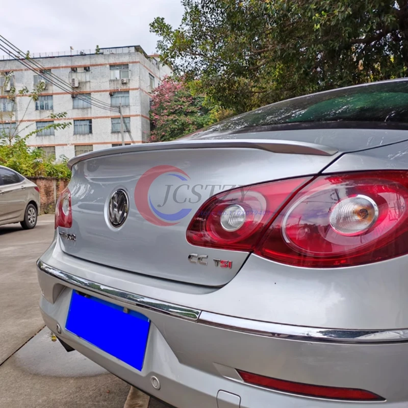 2009-2016 For Volkswagen CC Spoiler High Quality ABS Material Car Rear Wing Primer Color Rear Spoiler