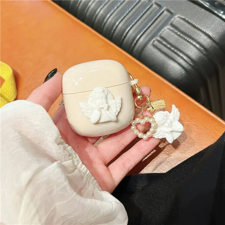 キーホルダー付きの素敵な漫画電話ケース,air pro 4,mini pro 4,tws,mini pro 5,pro 4tws用のシリコンtpuプロテクター