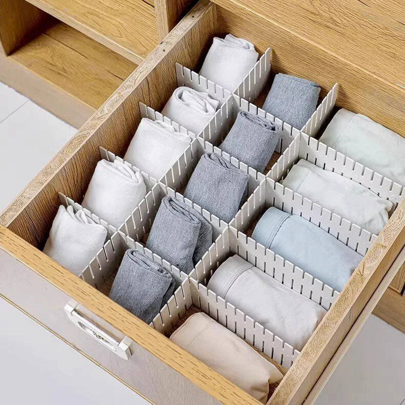 4Pcs Drawer Divider Organizer, - Sock Organizer Tray 评论和价格