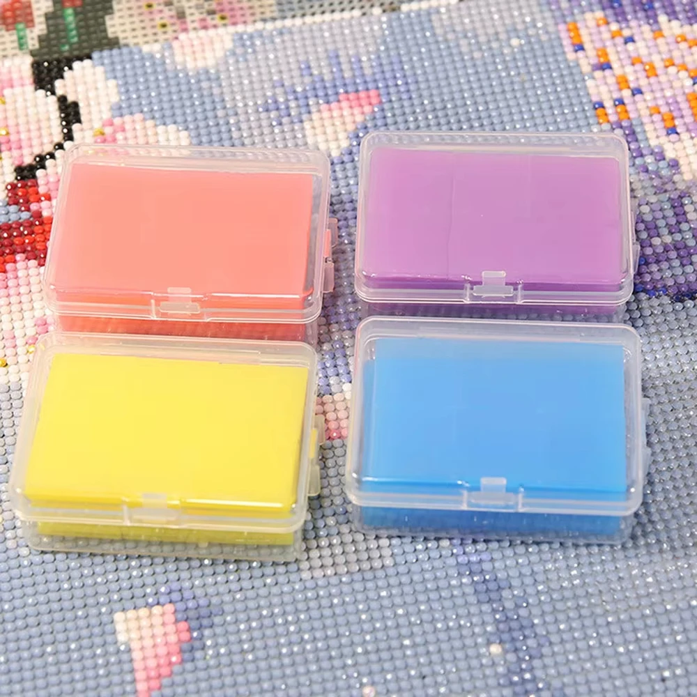 48 PCS Diamond Painting Glue Clay Color Drilling Mud DIY Painting Wax Organizer Accessories Blockage Plaster Wax Dotting
