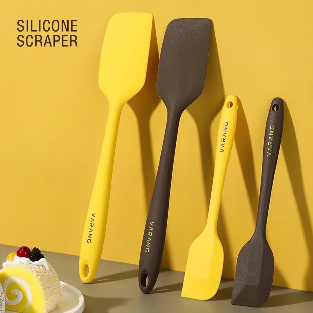 All-in-one Food Grade Soft Silicone Spatula Scraper Cream Stirring Knife Stick Cake Baking Tool Easy To Clean