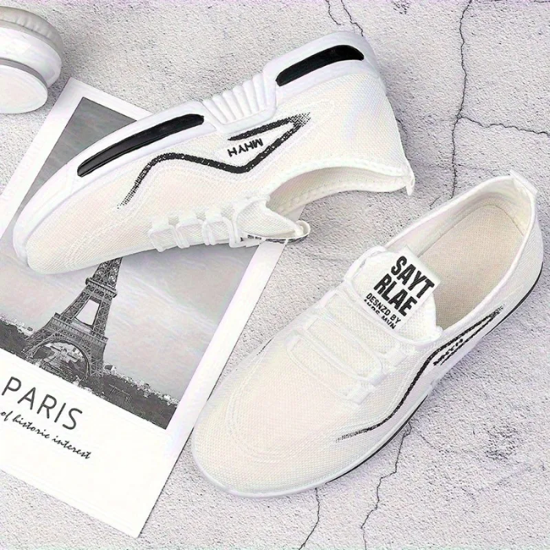 남성용 여름 러닝 캐주얼 스포츠 신발, 중립적인 통기성 메쉬 스포츠 신발, 하이킹, 체육관에 적합한 단색