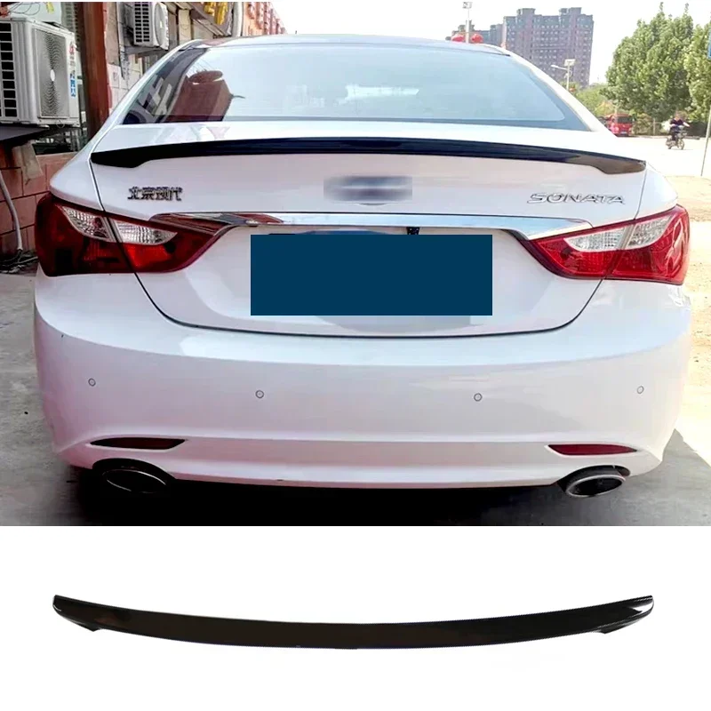 

New！ Spoiler for Hyundai Sonata 8th Rear Wing Glossy Black 2011 - 2014 ABS Plastic Accessories