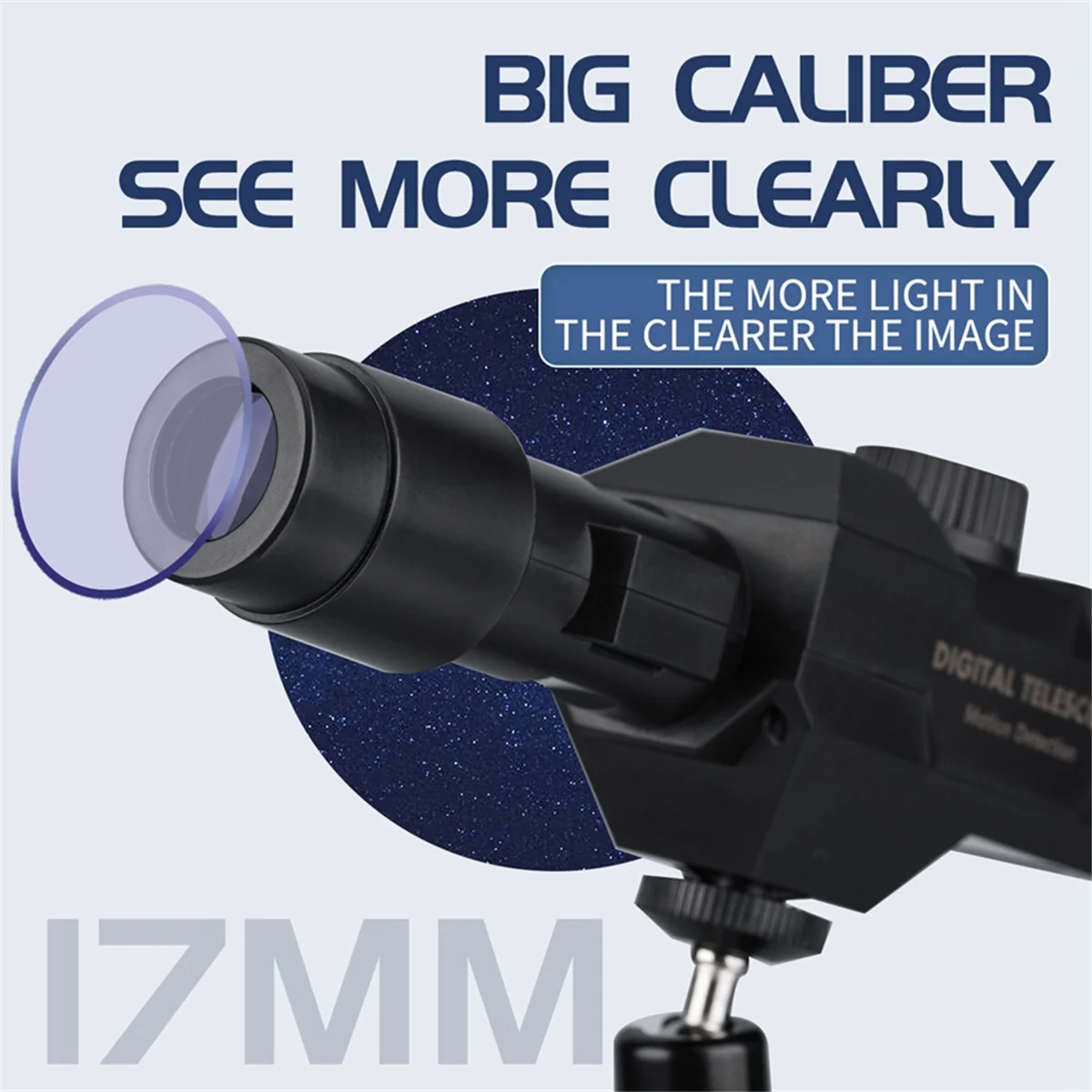 CLCUV WiFi Digital Telescope 70X Large Aperture Objective Lens 2MP Photos Videos Mobile-Detective Positioning Monocular