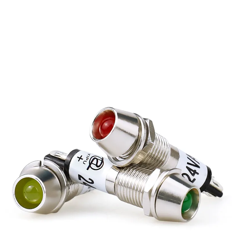 10 pcs LED Indicator Red Color DC12V DC24V AC220V  New Free Shipping