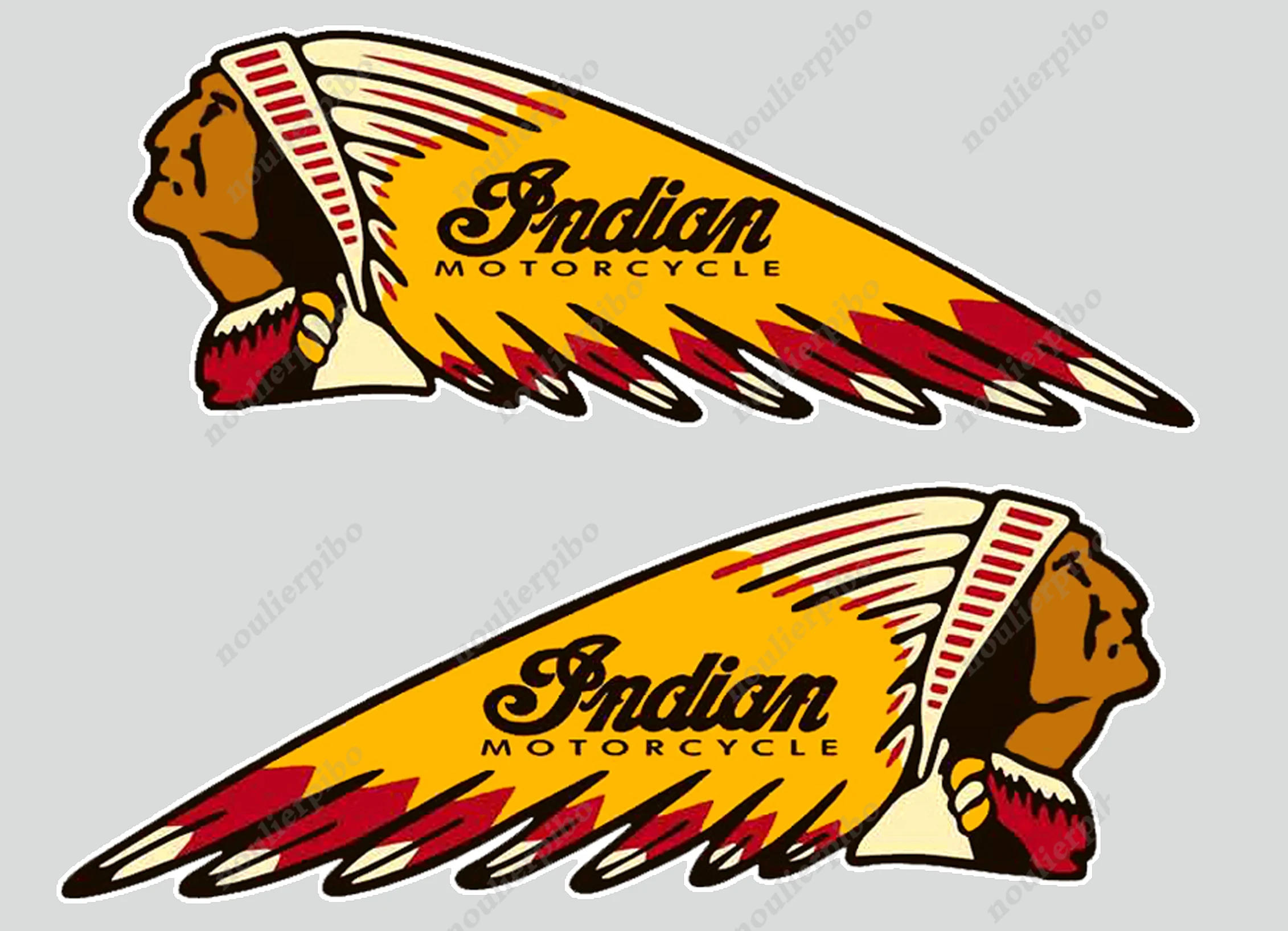 Fashionable Old School Indian Car Motorcycle Sticker Decal Suitable for Waterproofing and Sunscreen of Mobile Phone Luggage