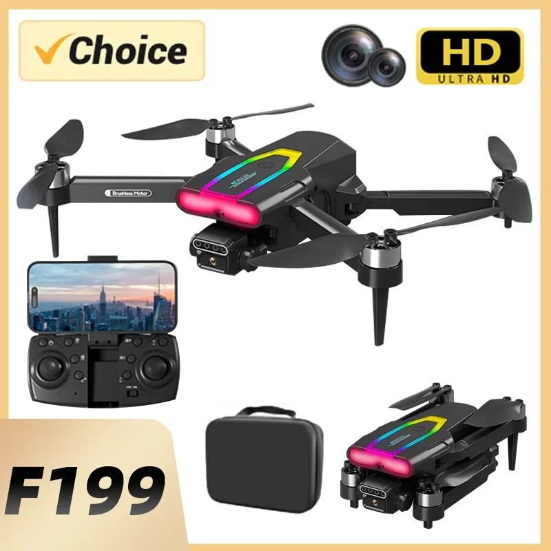 F199 Drone Aerial Photography With 1080P Wide Angle HD Dual Camera Brushless WIFI FPV Professional RC Foldable Quadcopter