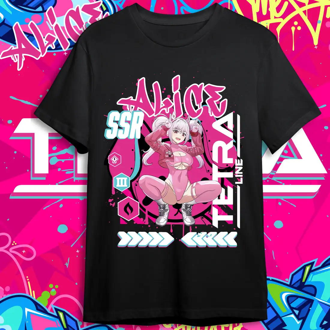

Nikke Alice Shirt Unisex Anime T-Shirt 100%Cotton Manga Tee